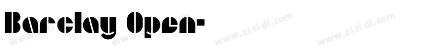 Barclay Open字体转换